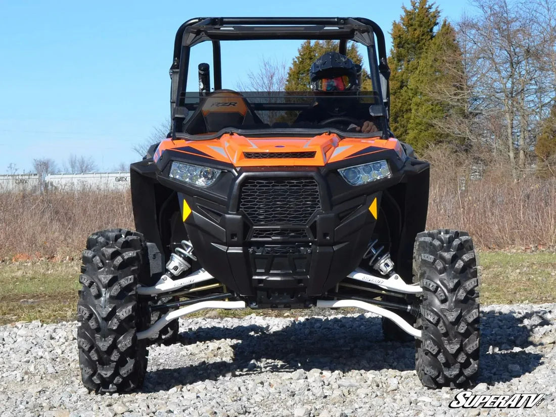 SuperATV Half Windshield For Polaris RZR XP 1000 (2014-2018) - Dark Tint, Polycarbonate, USA Made