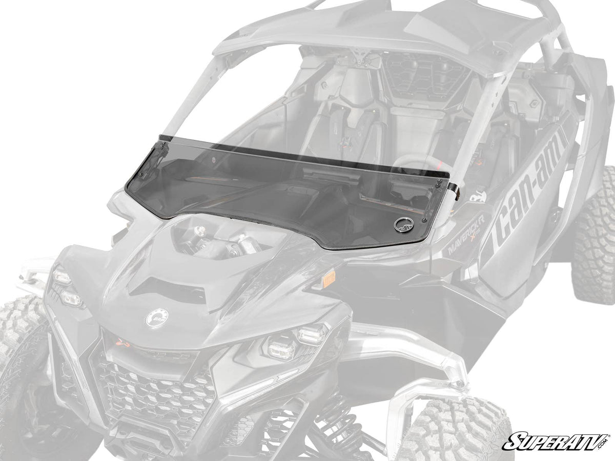 SuperATV CAN-AM MAVERICK R SCRATCH-RESISTANT HALF WINDSHIELD – Pro