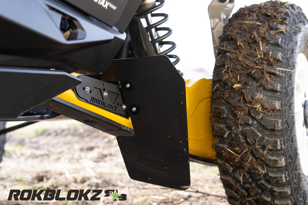 Rokblokz CAN-AM MAVERICK R 2024+ TRAILING ARM GUARDS/FLAPS – Pro