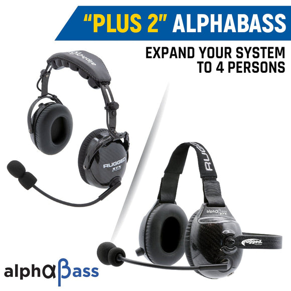 Rugged Radio Expand to 4 Place with AlphaBass Carbon Fiber Headsets