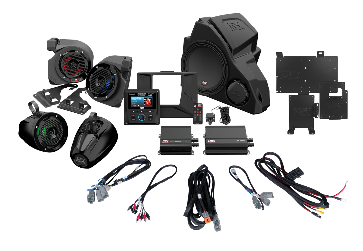 MTX 5-SPEAKER AUDIO SYSTEM FOR 2014+ POLARIS RZR VEHICLES – Pro