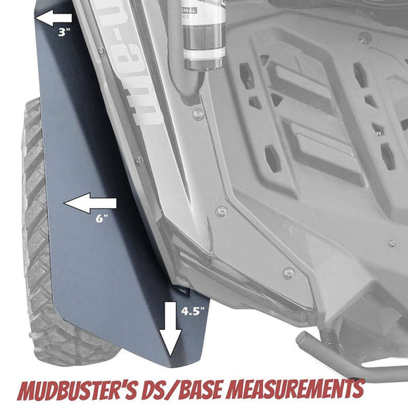 Mudbusters 2017-2024 CAN-AM MAVERICK X3 DS STOCK FENDER FLARES (64