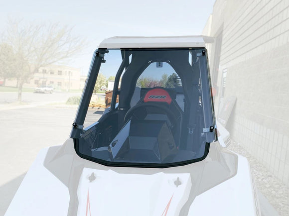 Polaris RS1 Hard Coated Full Windshield, Billet Clamps, Polycarbonate By UTVZILLA