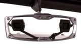 Halo-RA CAST Rearview Mirror with Cast Aluminum Bezel – Polaris Pro-Fit Header Panel by Seizmik