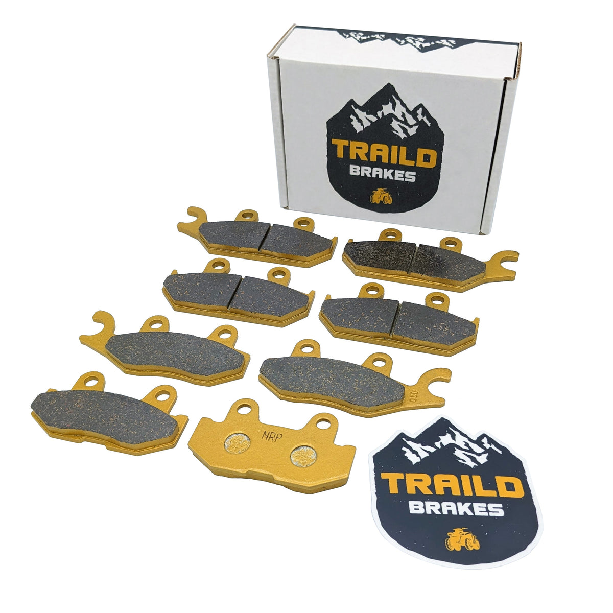 700C TRAILER　ブラウンゴールド　シングルスピード　520ｍｍ　B310 Traild Yamaha Viking 700/Viking VI 2014-2026 Ceramic Brake Pad Set
