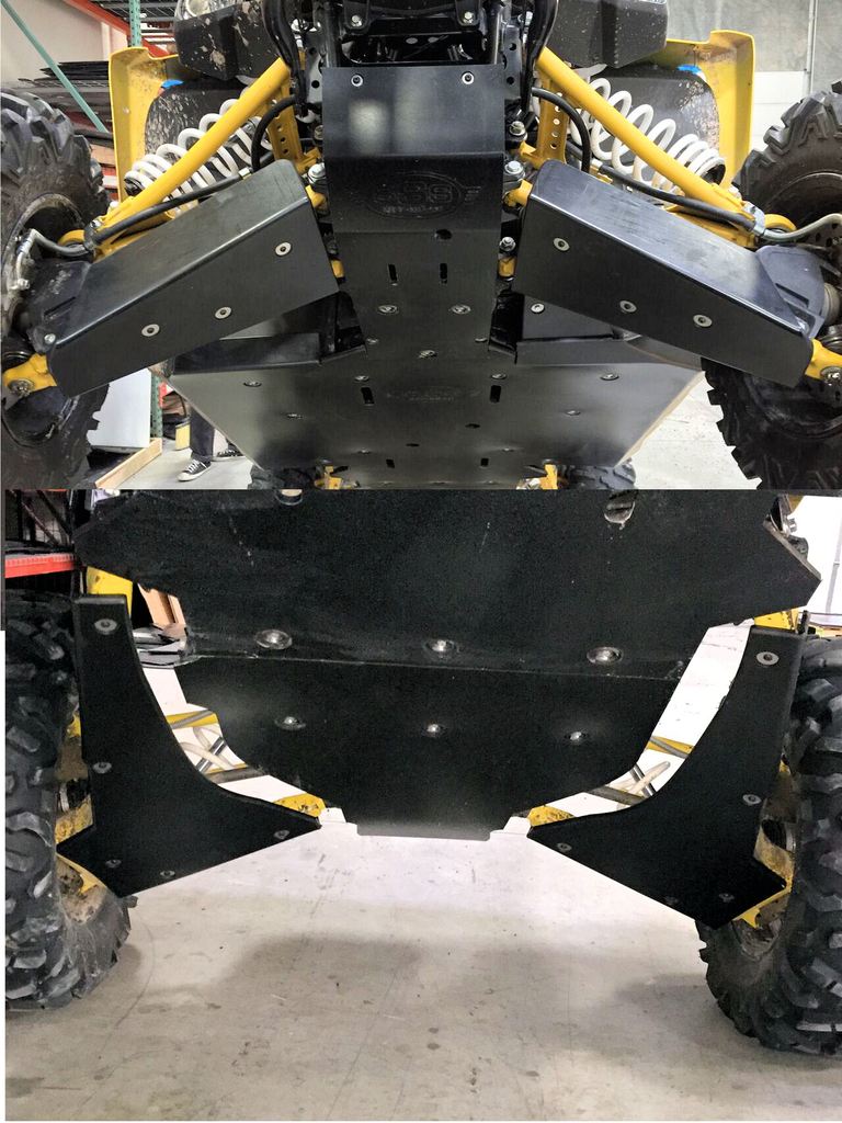 SKID PLATE WITH BUILTIN ROCKERS YAMAHA YXZ 1000R BY SSS OFFROAD