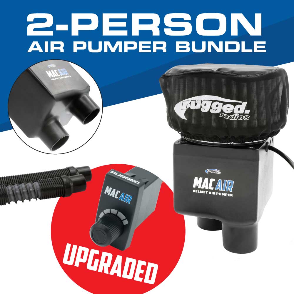 Rugged Radios MAC Air 2-Person Helmet Air Pumper (Bundle) – Pro
