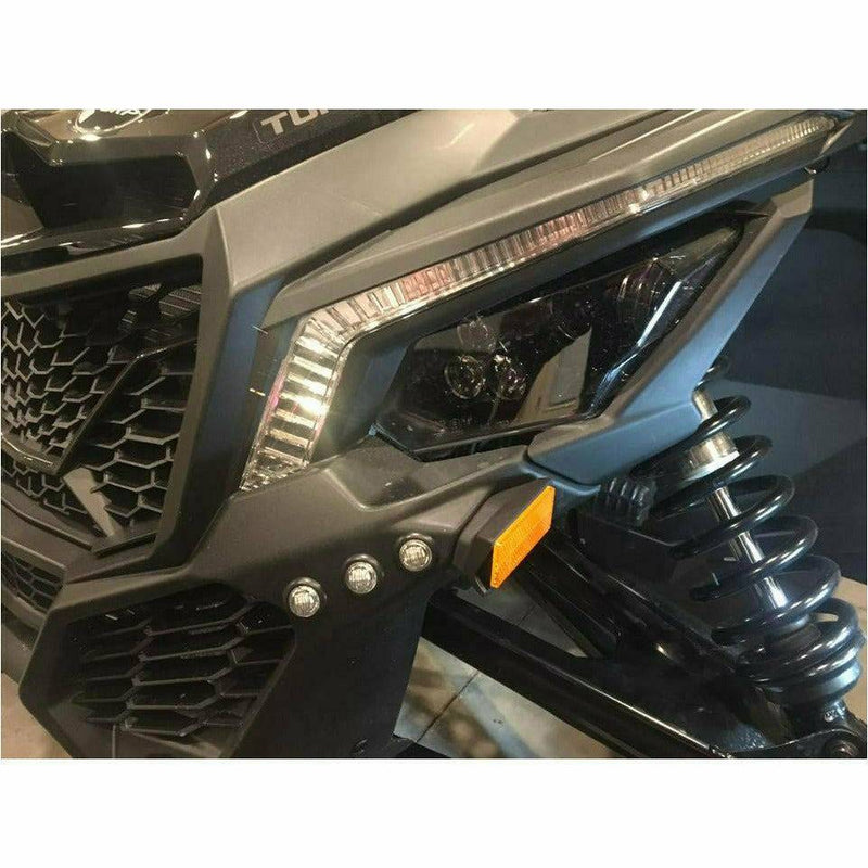 POKIAUTO LED Grill Accent Lights For Can-Am Maverick X3 (2017-2024) - Front Fascia Lights - View #4
