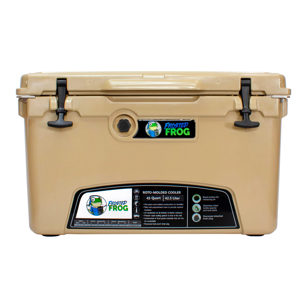Frosted Frog 45QT Cooler – Sand, 45 – Pro UTV Parts