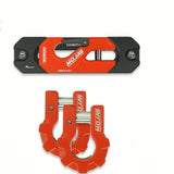 Color-Matched Recessed Winch Shackle & 3/4”  Aluminum D-Shackles