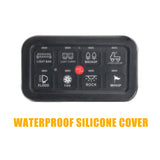 Auxbeam - BA80 8 GANG LED SWITCH PANEL KIT AUTOMATIC DIMMABLE UNIVERSAL(TWO-SIDED OUTLET) BLUE