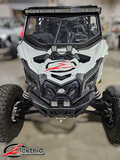Elektric Offroad Designs EOD 2017 to Current Can Am X3 Maverick Upper Shock Mount Brace with adjustable light mount bracket with Black finish