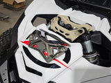 Elektric Offroad Designs EOD 2017 to Current Can Am X3 Maverick Upper Shock Mount Brace with adjustable light mount bracket with Gun Metal finish by Elektric Offroad Designs