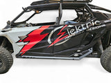 2020-2025 Polaris RZR Pro XP/ Pro R/ Turbo R (4 Seat) Volt Series Rock Guards by Elektric Designs Offroad
