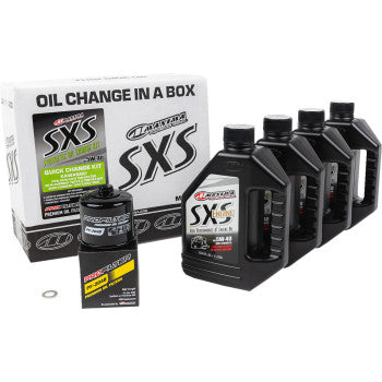 Kawasaki QUICK CHANGE KIT 5W40 WITH BLACK OIL FILTER by Maxima Racing Oils