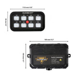Auxbeam - AR-800 RGB SWITCH PANEL WITH APP, TOGGLE/ MOMENTARY/ PULSED MODE SUPPORTED