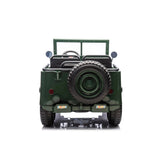 Military Willys 24V 3-Seater 4x4 Kids Ride-On Truck