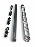2024+ Can Am Maverick R Rear Sway Bar Links Anodized Clear by Elektric Offroad