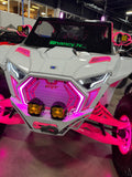 Polaris RZR Pro Series RGBW LED Chasing Fang Lights | App Control & Turn Signal Sync