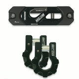 Color-Matched Recessed Winch Shackle & 3/4”  Aluminum D-Shackles