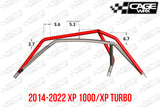 CAGEWRX Polaris RZR XP / Turbo S (2019-2023) Roll Cage | ASSEMBLED | "SUPER SHORTY"