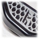 DRT Can Am Maverick R Steering Wheel Adjustment Lever Brand in handle close up