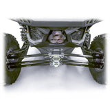 DRT Can-Am Maverick X3 2017+ Billet Aluminum 3-PC Radius Rod Plate Kit Full rear view from above