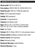 Warn VRX 3500 LBS Winch