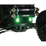 LIGHT LED 3" SQ GRN MSE by Moose Offroad