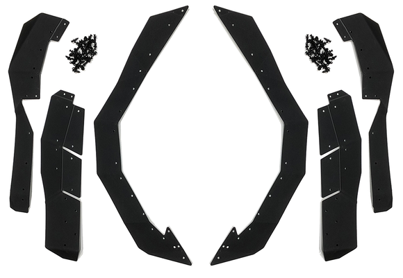Polaris General XP Fender Flares (Full set) by Spike Powersports