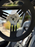 MOJAB 13" Aluminum Steering Wheel – 3-Bolt Pattern (Extended coating spokes)