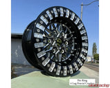 Alba Racing Fractal Crushers Billet Beadlock Wheels 15" 6x5.5 Can-Am Maverick R 2024 Price is for a set of 4