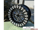 Alba Racing Fractal Crushers Billet Beadlock Wheels 15" 6x5.5 Can-Am Maverick R 2024 Price is for a set of 4