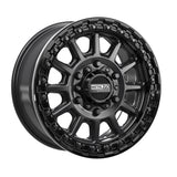 Rampage 6R Beadlock | Satin Black w/ Gloss Black Ring