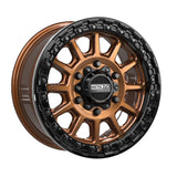 Rampage 6R Beadlock | Smoked Bronze w/ Gloss Black Ring