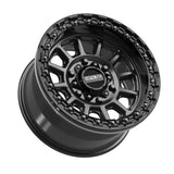 Rampage 6R Beadlock | Satin Black w/ Gloss Black Ring