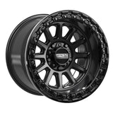 Rampage R Beadlock | Satin Black w/ Gloss Black Ring