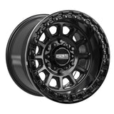 Rampage 6R Beadlock | Satin Black w/ Gloss Black Ring