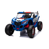 24V 4x4 Freddo Storm Police UTV 2-Seater for Kids with Lights & Sirens for Action-Packed Adventures