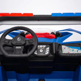 24V 4x4 Freddo Storm Police UTV 2-Seater for Kids with Lights & Sirens for Action-Packed Adventures