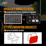 Auxbeam - BC60 6 GANG LED SWITCH PANEL, OFF ROAD LIGHT CONTROLLER (BLUE)