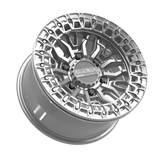 Mayhem 6R Beadlock | Gloss Silver Machined