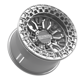 Mayhem 6R Beadlock | Gloss Silver Machined