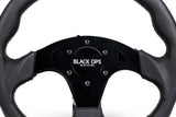 D-shaped Steering Wheel – Leather by Black Ops Machine
