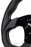 D-shaped Steering Wheel – Leather by Black Ops Machine