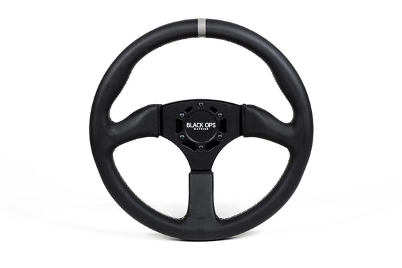 Leather Deep Steering Wheel by Black Ops Machine