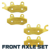 Yamaha Raptor 700 2006-2012 Brass Brake Pad Front Axle Set