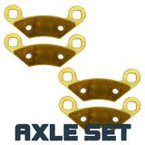 Polaris Sportsman X2/Touring 500/700/800 ATP 330/500 2004-2009 Brass Brake Pad Set