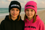 Marshin Whips Pink Embroidered Beanie | Off-Road Winter Apparel
