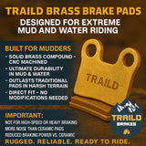 Traild Polaris Ranger XD 1500/Crew XD 1500 2024-2026 Brass Brake Pad Set